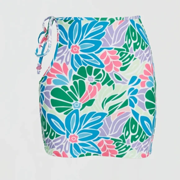 Riot Swim Bai Cover Up - Aqua Floral - Picture 3 of 3